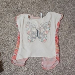 Girls butterfly top